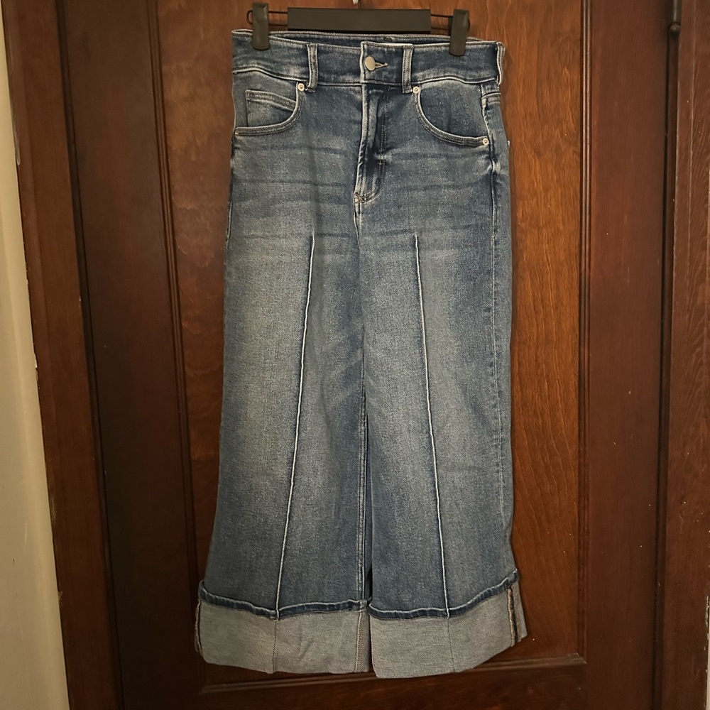 Dear John Audrey Wide Leg Cuffed Jeans Size 26 - Picture 2 of 6